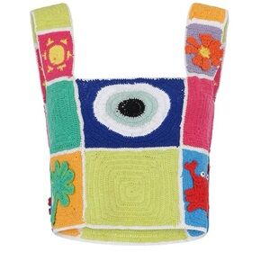 NWT!! Pitusa CROCHET PATCHWORK TOP